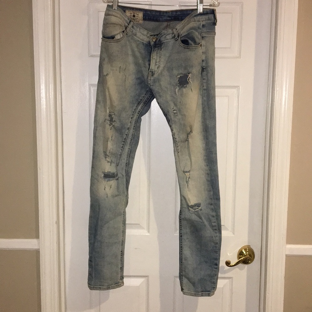 Zara man distressed jeans